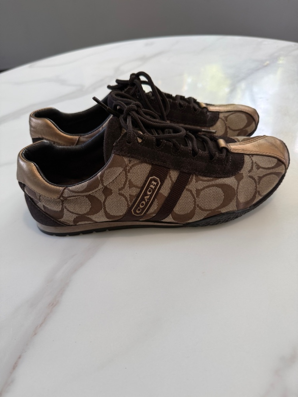 Coach Brown Signature Logo women’s Sneakers - Picture 6 of 11